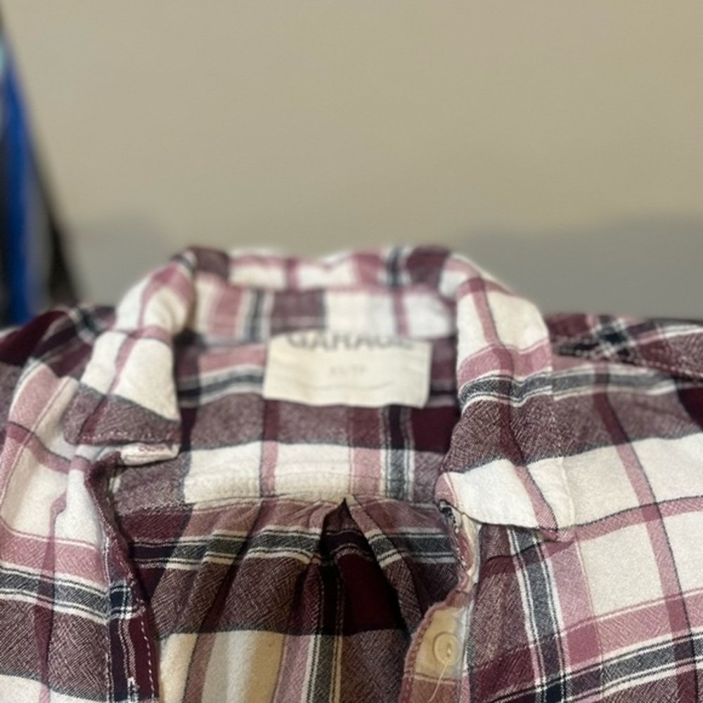Girls flannel long sleeve shirt